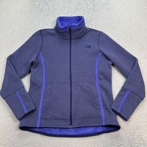 The North Face Jacket Womens Estimated sz XL Purple Full Zip sherpa lined